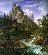 Joseph Anton Koch The Wetterhorn with the Reichenbachtal oil painting artist